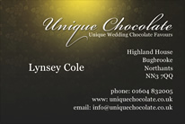 Unique Chocolate Business Card